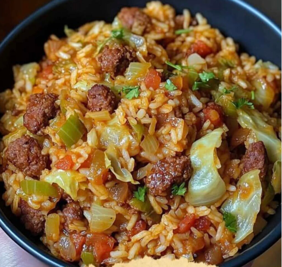 Cajun Cabbage Jambalaya