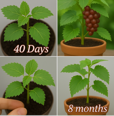 Grow Grapes from Seeds in Pots