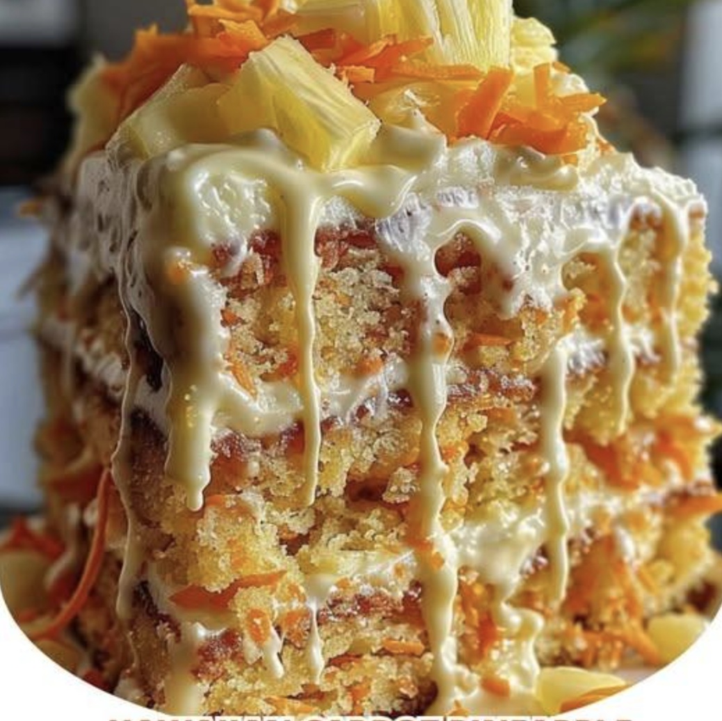Hawaiian Carrot Pineapple Cake
