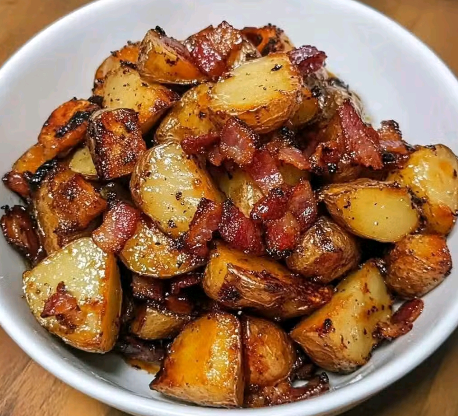 Honey Bacon Roasted Potatoes