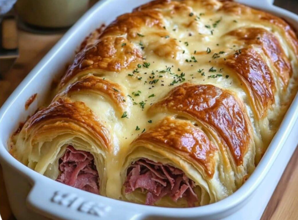 Reuben Crescent Bake