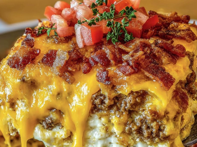 Bacon Cheeseburger Sheet Lasagna