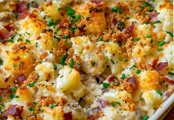 Loaded Cauliflower Casserole