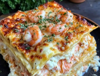 Seafood Lasagna with Shrimp & Crab
