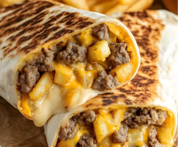 Beefy Cheesy Fries Wrap