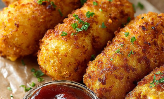 Crispy Cheesy Corn Sticks