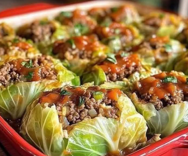 Italian stuffed cabbage rolls