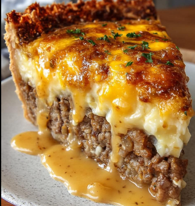 Mashed Potato And Meatloaf Pie