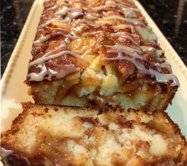 Our Homemade Apple Cinnamon Swirl Loaf is the cozy