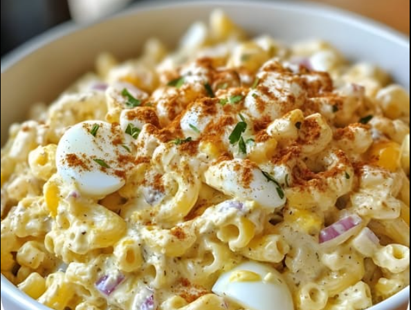 Deviled Egg Macaroni Salad