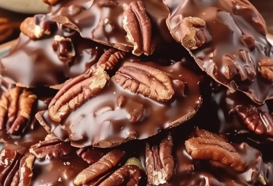 CHOCOLATE PECAN TURTLE CLUSTERS