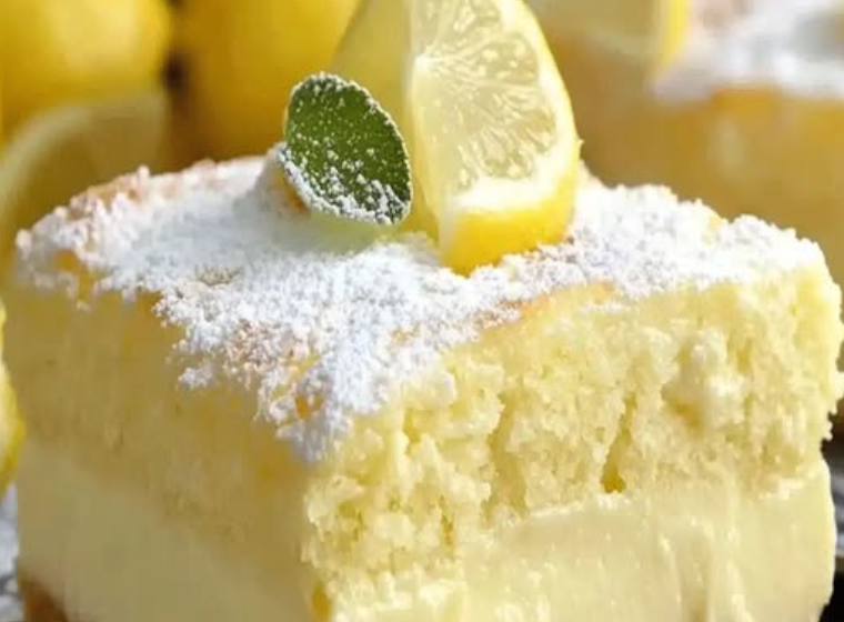 Irresistible Lemon Custard Cake