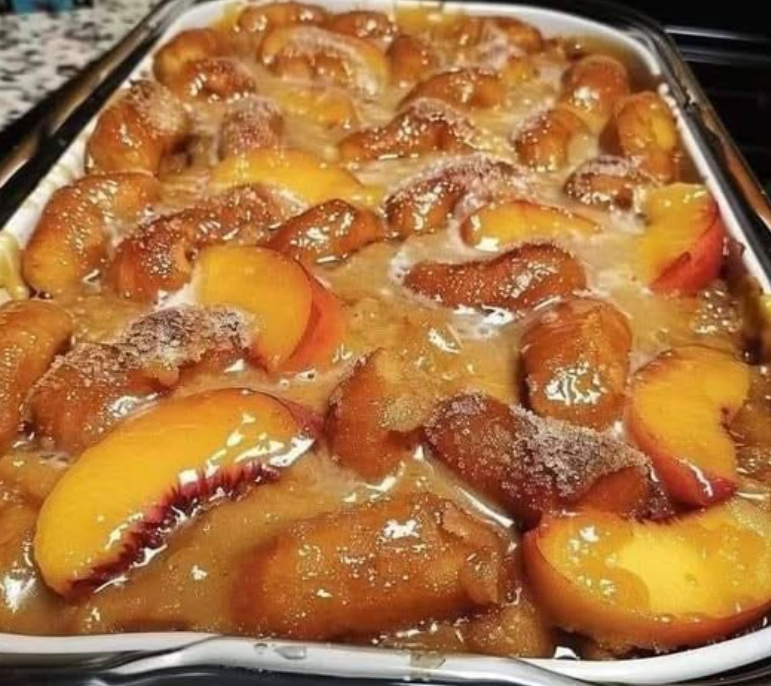 Krispy Kreme Peach Cobbler