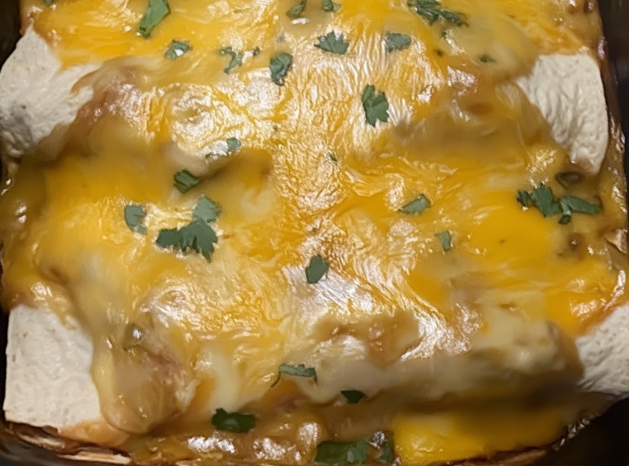 Green Chili Chicken Enchiladas