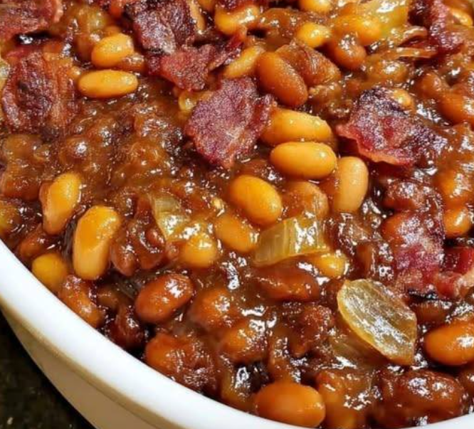 Savory Baked Beans with Ground Beef